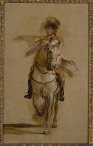 General George Augustus Eliott on a Grey Charger, study for 